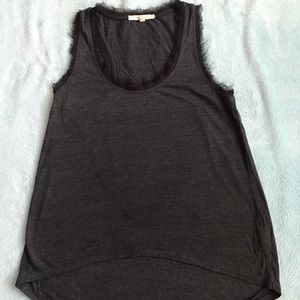 Dark grey soft joie brand tank top